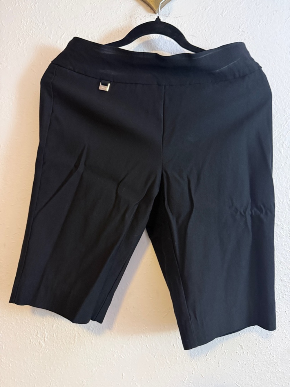 Premise Black Mid-Length Bermuda Shorts